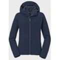 Fleecejacke SCHÖFFEL "Fleece Hoody Lakefield L" Gr. 38, blau (8820, blau) Damen Jacken