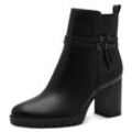 Stiefelette TAMARIS Gr. 36, schwarz Damen Schuhe Blockabsatz, Businessschuh, Ankleboots mit Zierriemchen