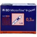 Bd Micro Fine+ Insulinspr.0.3 ml U100 0.3x8 Mm 100 ST