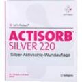 Actisorb 220 Silver 10.5x10.5 cm Steril Kompr. 10 ST