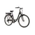 SAXONETTE Advanced Sport E-Bike Wave 7 Gang Kettenschaltung Federgabel schwarz m...