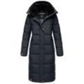 MARIKOO Damen Winterjacke Steppmantel Weichem Innenkragen & Abnehmbarer Kapuze Reliziaa