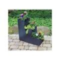 XL Kübel Pflanzkübel Treppentopf 60cm Blumentreppe Blumen Kübel Topf Beton Optik