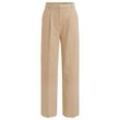 Damen Straight-Hose mit Bundfalte