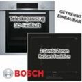 Bosch - herdset Einbaubackofen mit Induktionskochfeld - autark, 60 cm Teleskopauszug 3D Heißluft