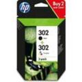 Hp X4D37AE / 302 Original Druckerpatronen Multipack (Schwarz & Farbig) (X4D37AE) - Hewlett Packard