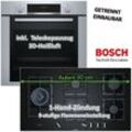 Bosch - Einbaubackofen HBA3140S0 mit Gas-Kochfeld PPS9A6B90 - autark, 90cm