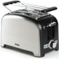 2-slot toaster 900w schwarz Domo do959t