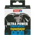 tesa Ultra Power Under Water Transparent - wasserfestes Klebeband - Abdichtungsband für Pool, Zelt und Dachrinne - starke Klebeleistung für