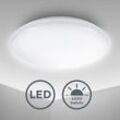 Led Deckenlampe Deckenleuchte 28cm 12W Wohnzimmer Design-Lampe Leuchte 230V WEIß - B.k.licht