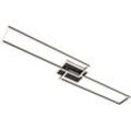 Briloner - frame led Deckenleuchte, Fernbedienung, Dimmbar, cct Farbtemperatursteuerung, Schwenkbar, schwarz, 110 x 24,8 x 8 cm