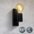 Retro Wandlampe Vintage Wandspot Wandleuchte matt Industrie Wohnzimmer Flur E27 - B.k.licht