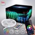 WiFi led Band 5m Streifen Smart Home app Lichtleiste rgb dimmbar Stripe 230V smd - B.k.licht