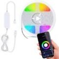 B.K.Licht WiFi LED TV Band 2m USB Streifen Smart Home APP Lichtleiste RGB dimmbar Stripe