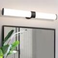 Gbly - led Spiegelleuchte Bad Spiegellampe - Wandlampe Badezimmer Schwarz 8W Badleuchte Wand Wasserdicht IP44 Wandleuchte Neutralweiß 4000K Badlampe