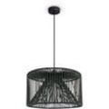 Paco Home - led Pendellampe Wohnzimmer Hängeleuchte Esszimmer Vintage Korboptik Boho Natur Pendelleuchte, Schwarz 13