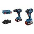 Maschinen-Set Combo Kit gdr 18V-200 + gsr 18V-55 2x4,0 Ah im L-Case - Bosch