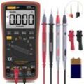 Dolaso - trms 6000 Auto Range Digitalmultimeter mit Batterie-Krokodilklemmen, Messleitungen, AC/DC-Spannung/Zählung, Spannungsalarm,