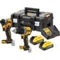 2-Werkzeug-Set 2 Batterien 18V 5Ah powerstack Schlagbohrmaschine DCD805 + Schlagschrauber DCF850 - DCK2050H2T-QW - Dewalt