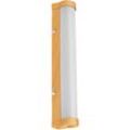 Ledvance - orbis Tube Spiegel-/Wandleuchte mit led, gefrostetes Glas/Holzdekor, 9W, 900lm, dimmbar, 3000/4000K über Wandschalter einstellbar, 40cm