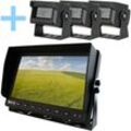 10,1" AHD-Monitor-Rückfahrkamera-Set + 3 1080P-Kameras Yatek für das Parken