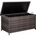 Auflagenbox Polyrattan, grau - Stilista