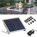 Solar Bachlaufpumpe 10W 1000l/h Solarpumpe Wasserfall Pumpe Garten Teich Brunnen