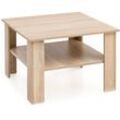 Finebuy - Couchtisch SV51868 Holz 60 x 42 x 60 cm Design Holztisch mit Ablage, Wohnzimmertisch Coffee Table, Sofatisch Loungetisch, Kaffeetisch