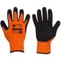 Bradas - Profi Winter-Arbeitshandschuhe Latexbeschichtung orange 10 - Schwarz