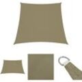 The Living Store Sonnensegel Oxford-Gewebe Trapezform 4/5x4 m Beige - Sonnenschirme & Sonnenschutze