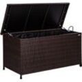 Auflagenbox Polyrattan, braun - Stilista