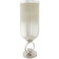 Aluminiumglas Vase 15x15x44 Champagner Aluminium Glasmaterial Farbe mehrfarbige Vase -Familie Details