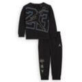 Jordan "See Me Shine" zweiteiliges Crew-Set (Babys, 12–24 M) - Schwarz