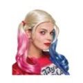 DC Comics Zopfperücke "Harley Quinn", blond/pink/blau