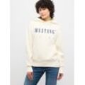 Mustang Sweatshirt Damen Baumwolle, weiß