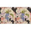 Fototapete LIVING WALLS "Walls by Patel Vintage Bloom 2", beige (beige, blau), B:5m L:2,7m, Vlies, Tapeten, Vlies, Wand, Schräge