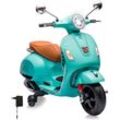 Elektro-Kinderroller JAMARA "Ride-on Vespa GTS 125 mintgrün 12V", grün (mintgrün), Elektro-Kinderfahrzeuge, KinderB:45,5cm H:76cm T:101cm, mit Licht, B:45,5cm H:76cm T:101cm