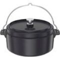 Grilltopf RÖSLE "Dutch-Oven Vario", schwarz, B:36,5cm H:19cm L:43,5cm, Töpfe, Ø 35 cm, 8,5 l