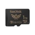 SANDISK Speicherkarte "microSDXC Extreme, Nintendo licensed Zelda Edition", Speicherkarten, schwarz, 1000 GB