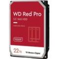 WESTERN DIGITAL HDD-NAS-Festplatte "WD Red Pro 22TB", rot, 22TB, Festplatten
