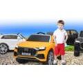 Elektro-Kinderauto JAMARA "Ride-on Audi Q8", gelb, Elektro-Kinderfahrzeuge, KinderB:66cm H:55cm T:108cm, B:66cm H:55cm T:108cm