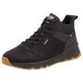 Sneaker RIEKER EVOLUTION Gr. 40, schwarz, Herren, Leder, Lederimitat, Schuhe, Freizeitschuh, Outdoorschuh, Schnürboots mit Innenreißverschluss, Topseller