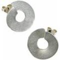 Paar Ohrstecker DEMARIE "eloxiertes Aluminium silberfarben", Damen, Gr. ONE-SIZE, Metall, silber (silbergrau), Ohrringe Ohrstecker