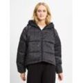 Tommy Jeans Steppjacke Damen gestreift, schwarz