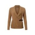 Lauren Ralph Lauren Strickjacke Damen Baumwolle, camel