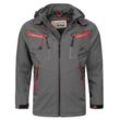 Arctic Seven Softshelljacke Herren Baumwolle, grau