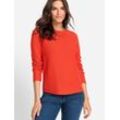 Olsen Strickpullover Damen Baumwolle, orange