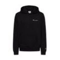 Champion Kapuzenpullover Herren Baumwolle gemustert, schwarz