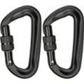 Stück Kletterkarabiner 12 kN (1200 kg), robuster Aluminium-Karabiner, D-förmiger Karabiner für Hängematten, Yoga, Schaukel, Camping,