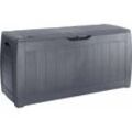 Tepro Auflagenbox Hollywood 270l graphit Gartenbox Gartentruhe Aufbewahrungsbox